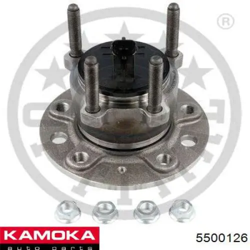 5500126 Kamoka cubo de rueda trasero