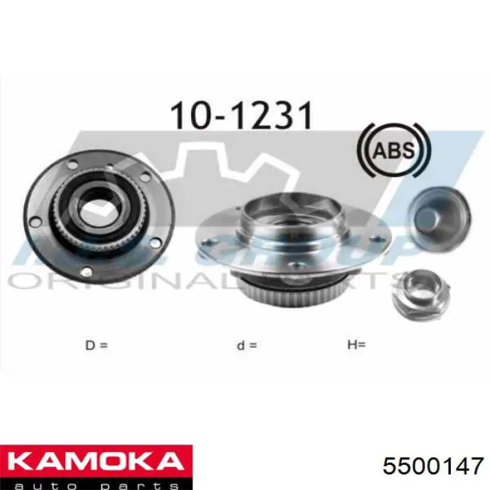 Buje de rueda Kamoka 5500147