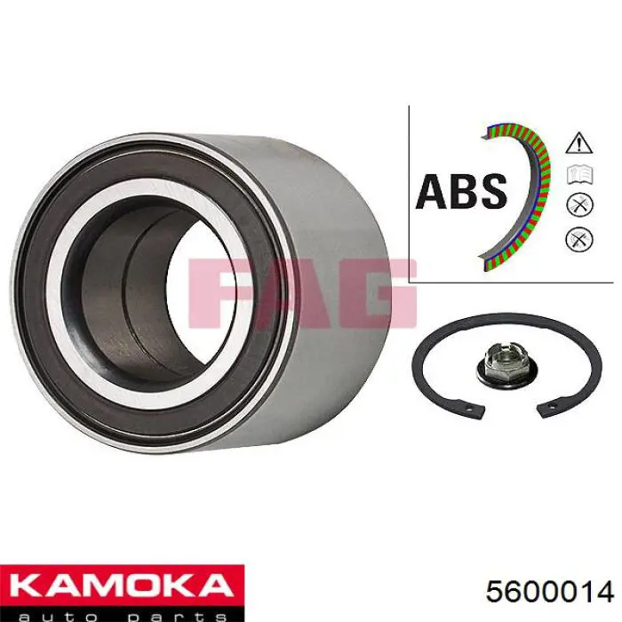 5600014 Kamoka Rodamientos de rueda delantero