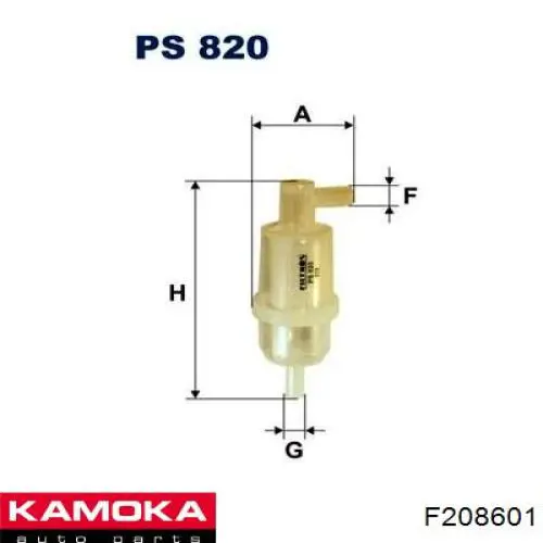 F208601 Kamoka filtro de aire