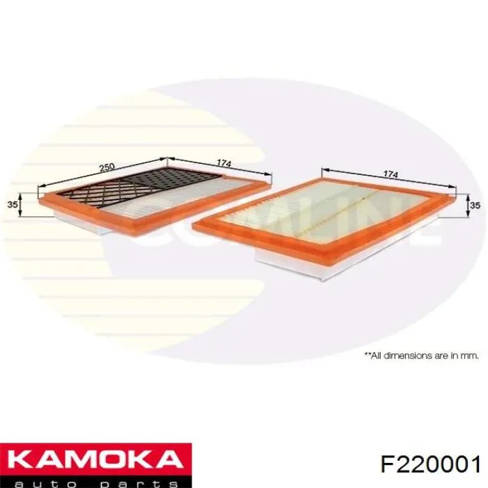 F220001 Kamoka filtro de aire