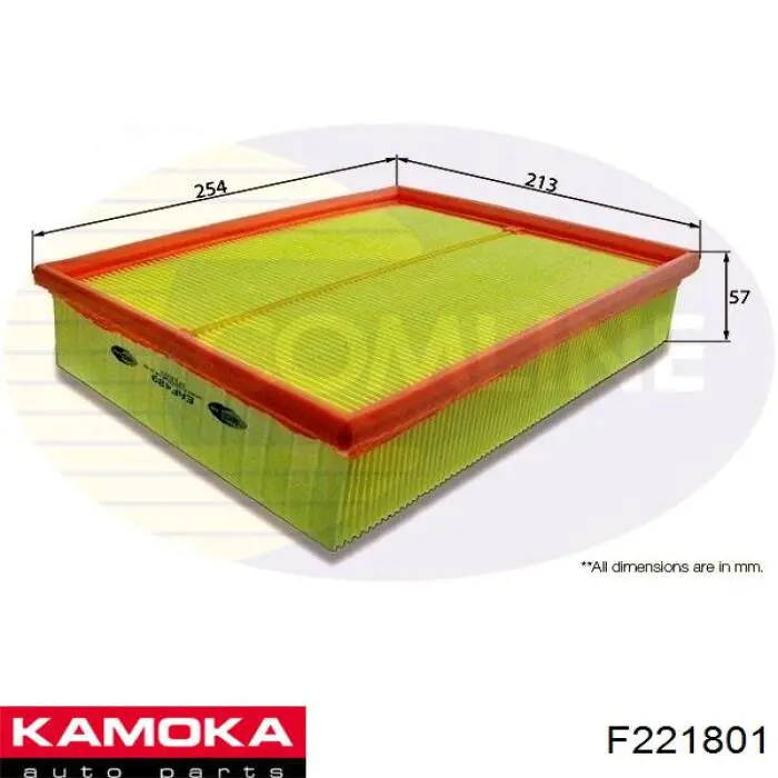 F221801 Kamoka filtro de aire