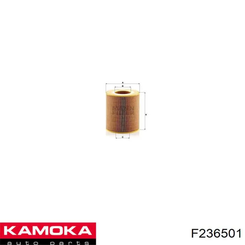 F236501 Kamoka Filtro de aire de motor