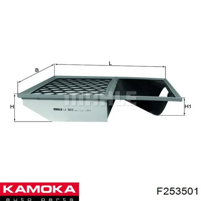 F253501 Kamoka filtro de aire