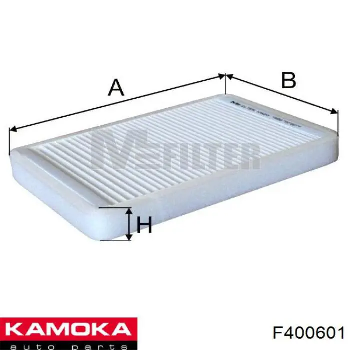 F400601 Kamoka filtro habitáculo