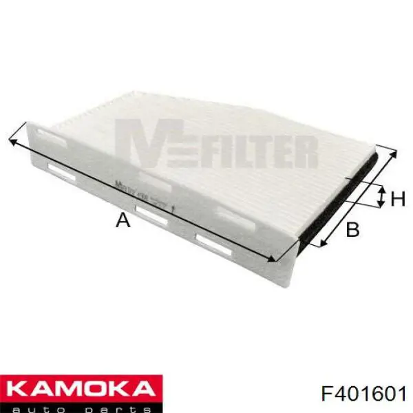 Filtro de habitáculo F401601 Kamoka