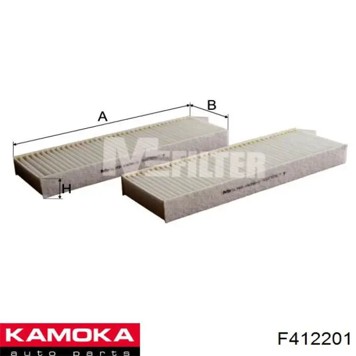 F412201 Kamoka filtro habitáculo