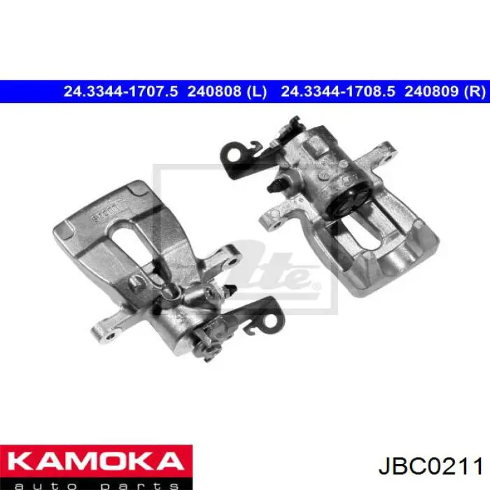 JBC0211 Kamoka pinza de freno trasera izquierda