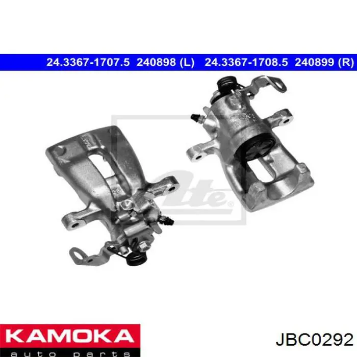 JBC0292 Kamoka pinza de freno trasero derecho