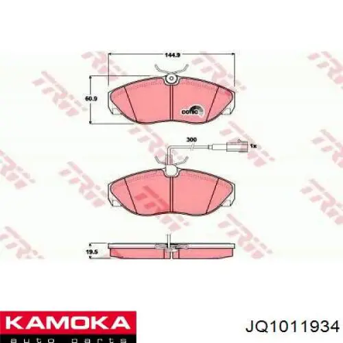 JQ1011934 Kamoka pastillas de freno delanteras