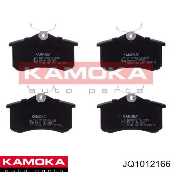 Comprar JQ1012166 Kamoka Pastillas de freno traseras