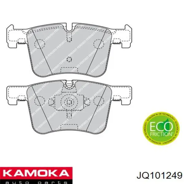 JQ101249 Kamoka pastillas de freno delanteras