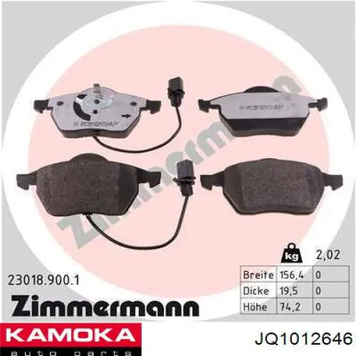 Pastillas de freno delanteras Audi A6 4F2