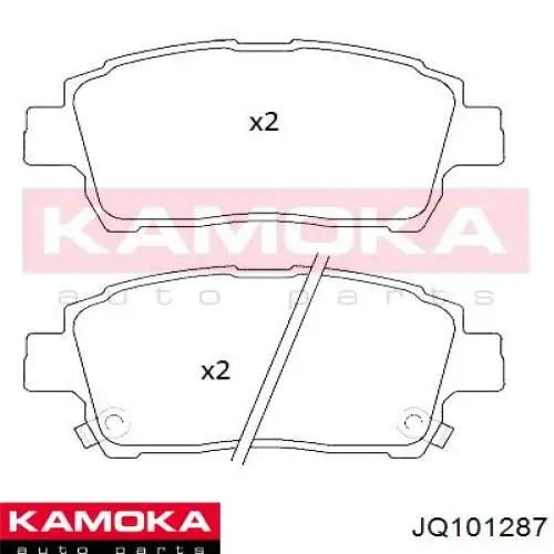 JQ101287 Kamoka pastillas de freno traseras