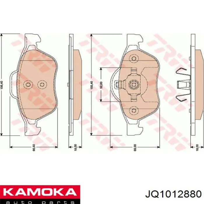 Pastillas de freno delanteras Renault Laguna 2 BG0, BG1