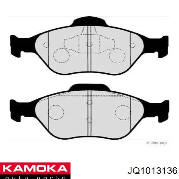 JQ1013136 Kamoka pastillas de freno delanteras