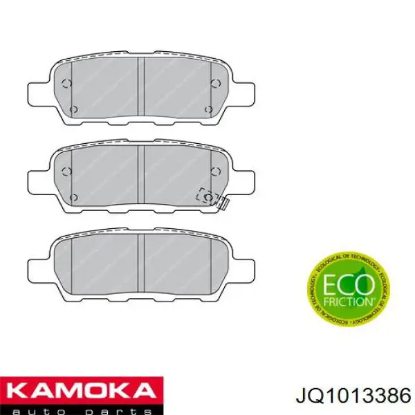 Pastillas traseras Kamoka JQ1013386