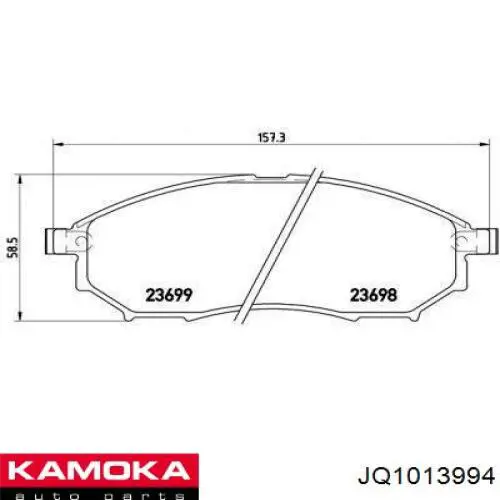 Pastillas de freno delanteras Nissan Navara D40M
