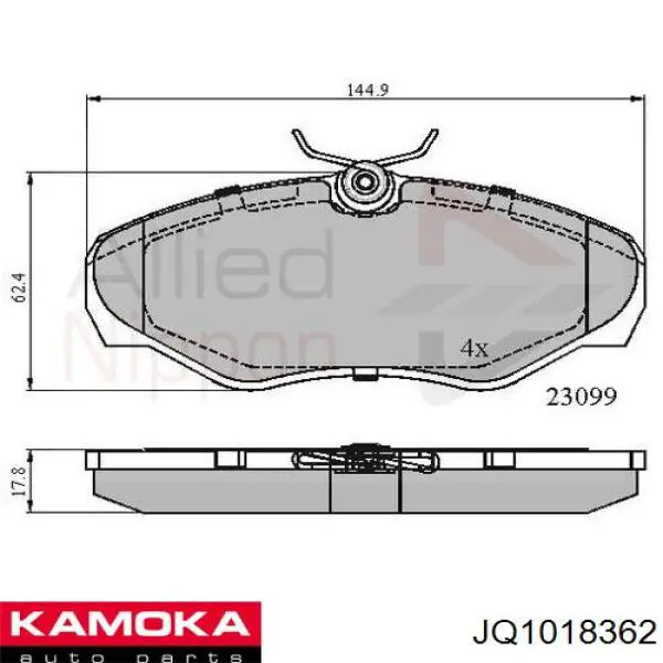 Pastillas de freno delanteras Renault Trafic 2 FL