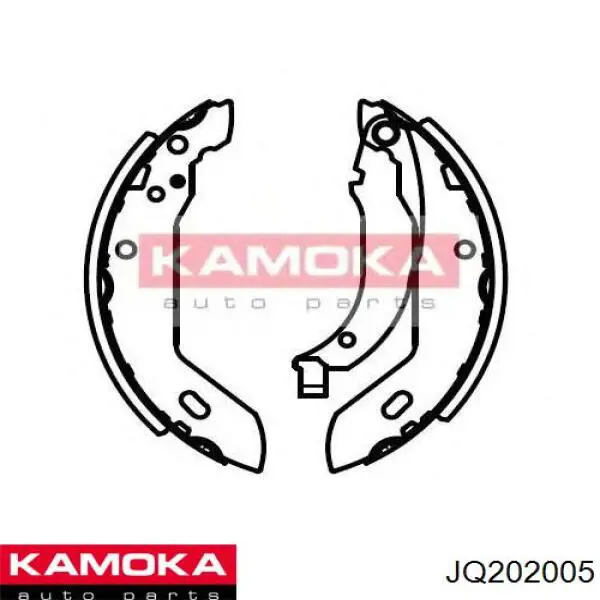 JQ202005 Kamoka zapatas de frenos de tambor traseras