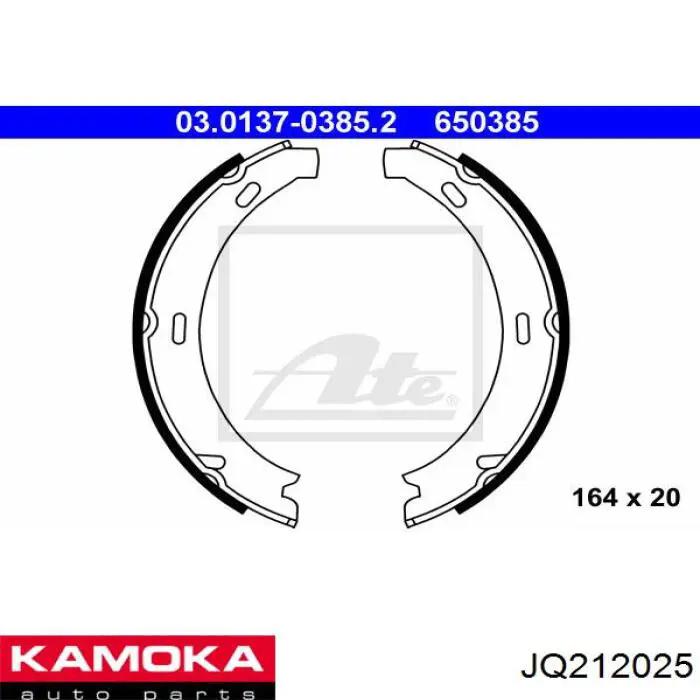 Juego de zapatas de frenos, freno de estacionamiento Mercedes E C124