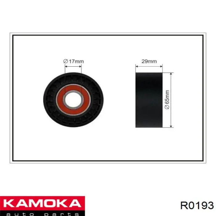 R0193 Kamoka tensor de correa, correa poli v