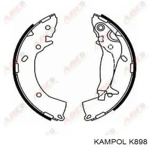 K-898 Kampol zapatas de frenos de tambor traseras