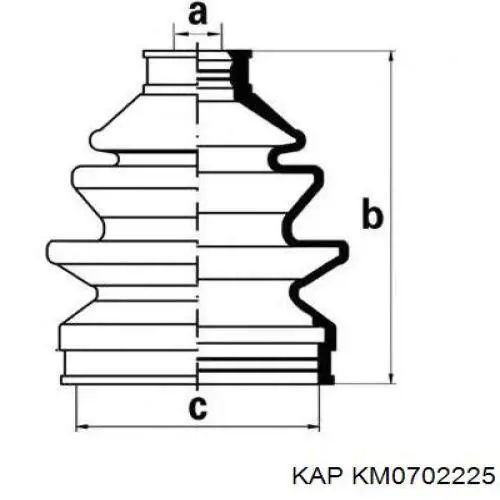 495092HA11 Market (OEM) fuelle, árbol de transmisión delantero exterior