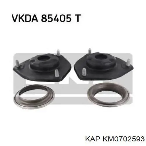 Soporte del amortiguador delantero izquierdo KM0702593 KAP