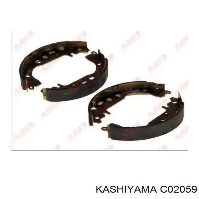 C02059 Kashiyama zapatas de frenos de tambor traseras