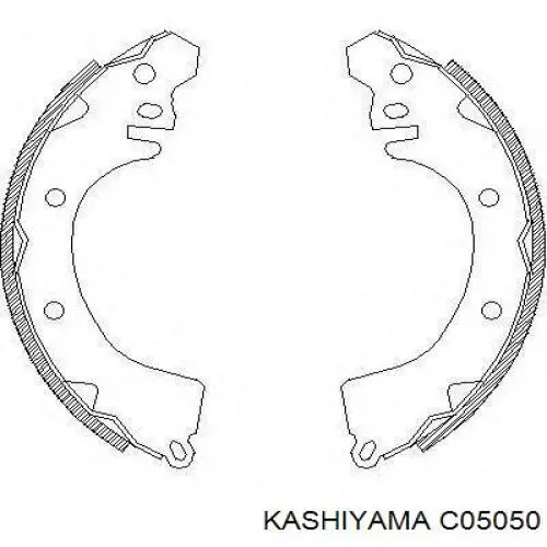 C05050 Kashiyama zapatas de frenos de tambor traseras