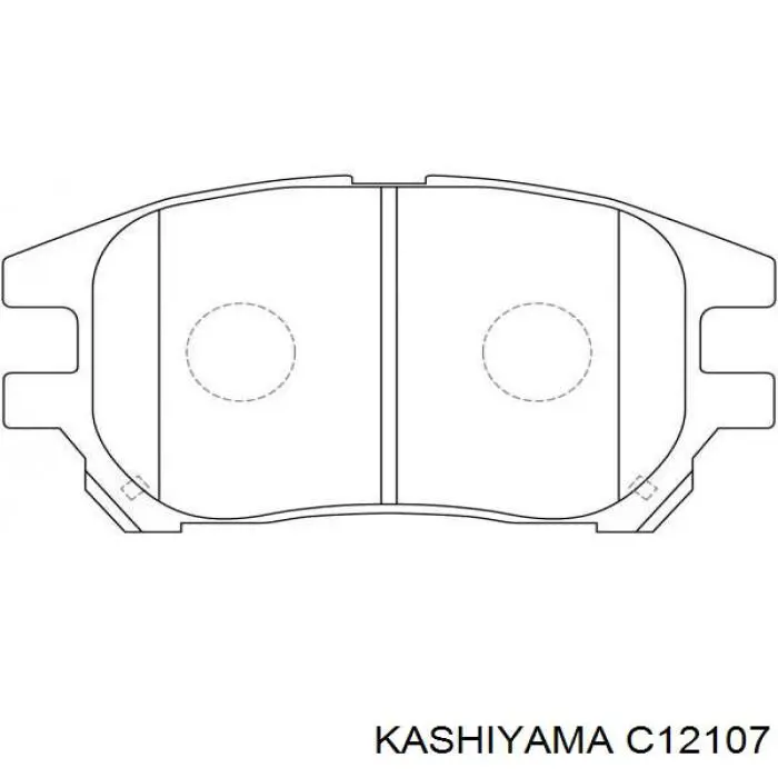 C12107 Kashiyama pastillas de freno delanteras