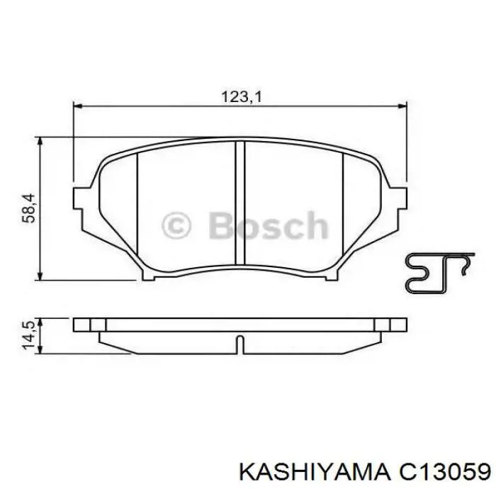 C13059 Kashiyama pastillas de freno delanteras