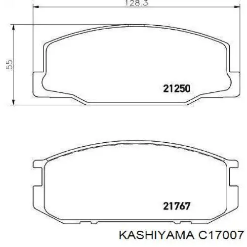 C17007 Kashiyama pastillas de freno delanteras