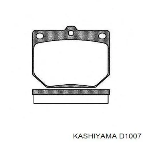 D1007 Kashiyama pastillas de freno delanteras