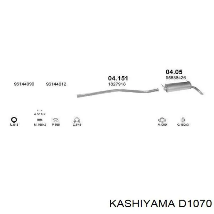 D1070 Kashiyama pastillas de freno delanteras