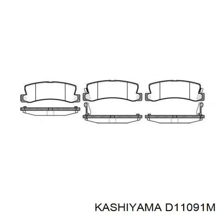 D11091M Kashiyama Pastillas delanteras