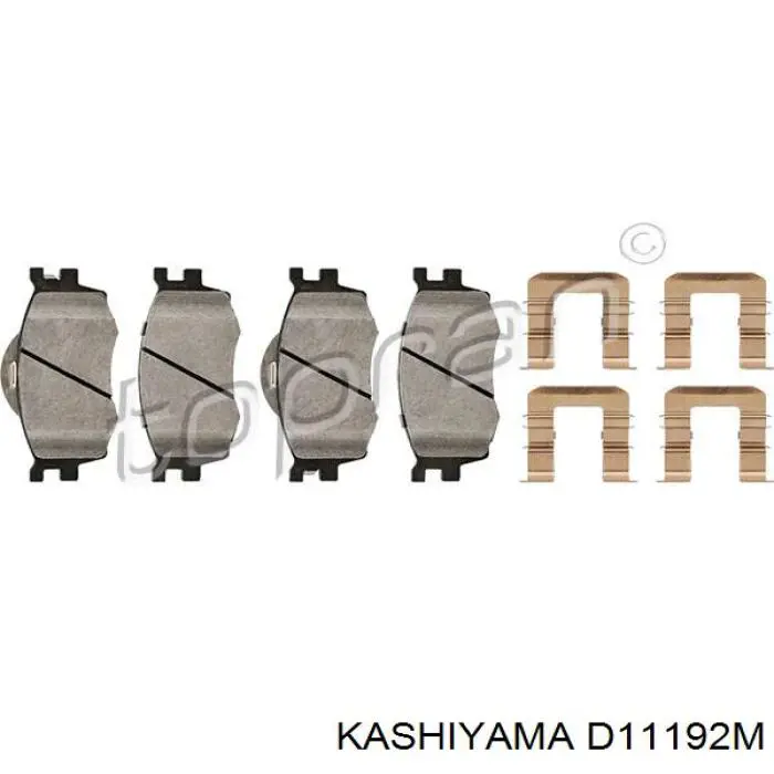 D11192M Kashiyama pastillas de freno delanteras