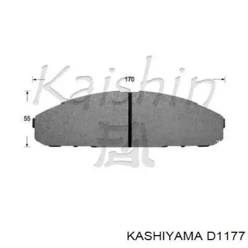 D1177 Kashiyama pastillas de freno delanteras