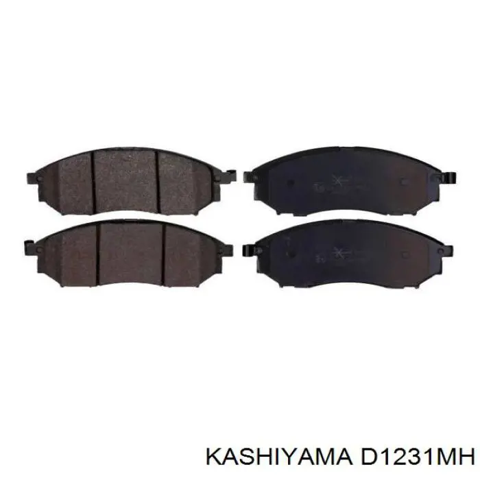 D1231MH Kashiyama pastillas de freno delanteras