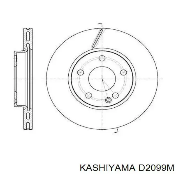 D2099M Kashiyama pastillas de freno traseras