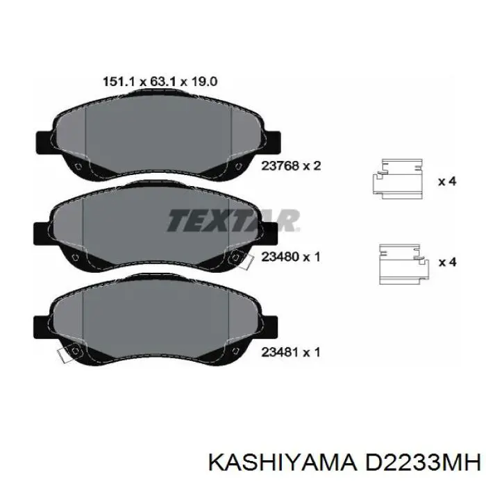 Pastillas de freno delanteras Toyota Corolla R10