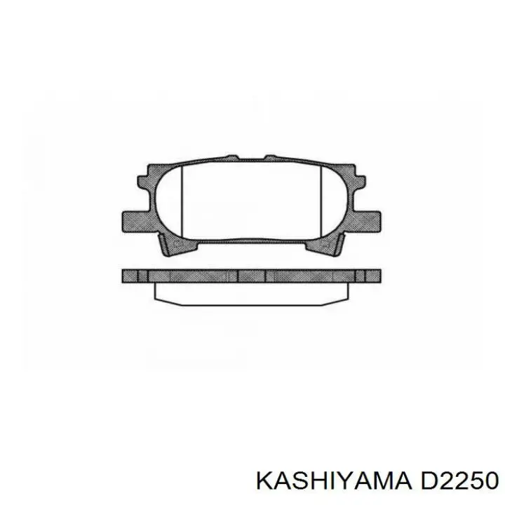 D2250 Kashiyama pastillas de freno traseras