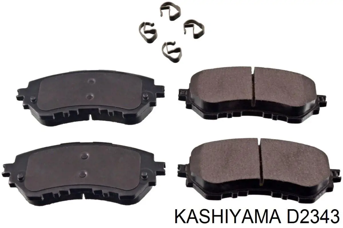 D2343 Kashiyama pastillas de freno delanteras