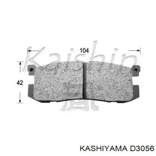 D3056 Kashiyama pastillas de freno traseras