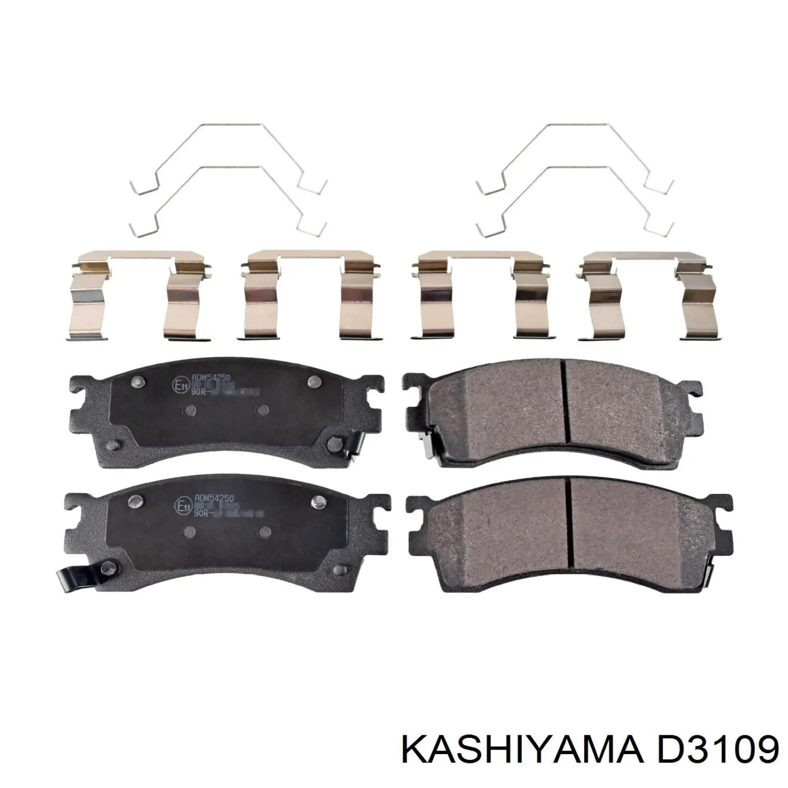 D3109 Kashiyama pastillas de freno delanteras