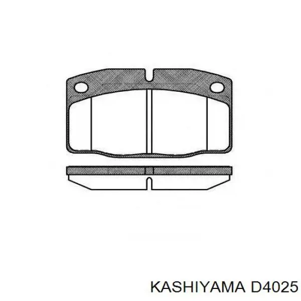 D4025 Kashiyama pastillas de freno delanteras