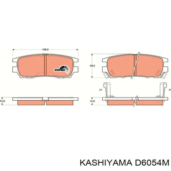 Pastillas traseras de freno Kashiyama D6054M precio, desde 19,18 EUR