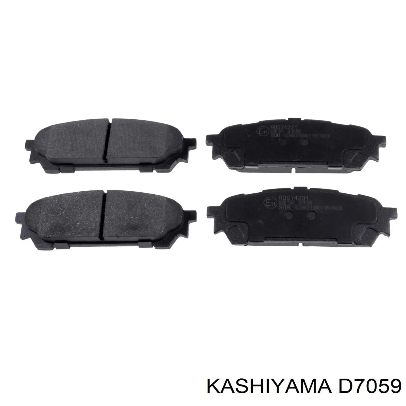 D7059 Kashiyama pastillas de freno traseras