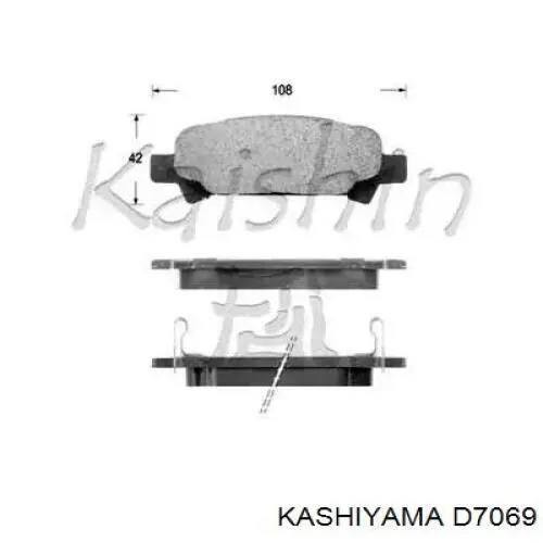 Comprar D7069 Kashiyama Pastillas de freno traseras